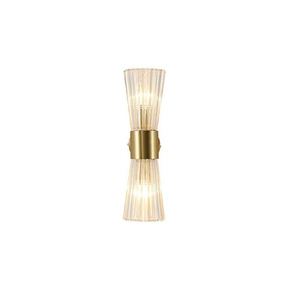 EFINEHOME Mid-Century Modern Wall Light Fixture with Crystal Glass Lampshade | 2 - Picture 1 of 9